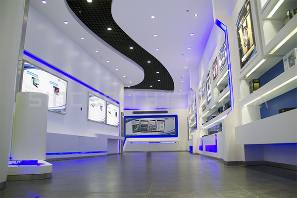 長城電子展廳設(shè)計(jì)現(xiàn)場(chǎng)圖