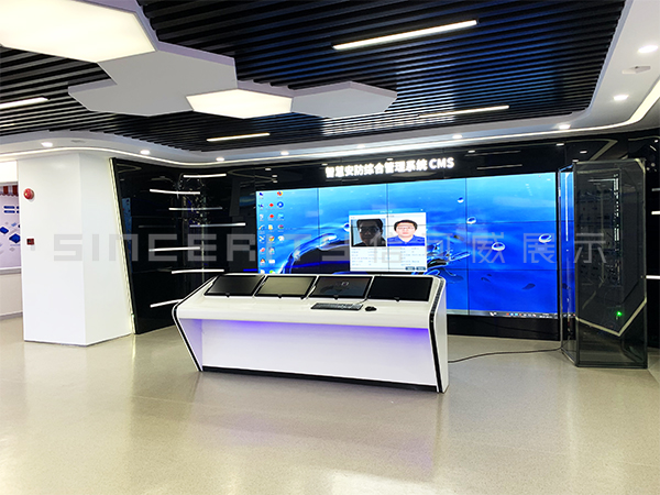 同為股份數(shù)字多媒體展廳設計現(xiàn)場圖