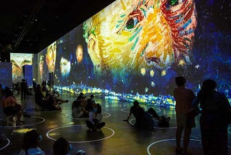 創(chuàng)意展廳，梵高畫(huà)展，梵高展臺(tái)